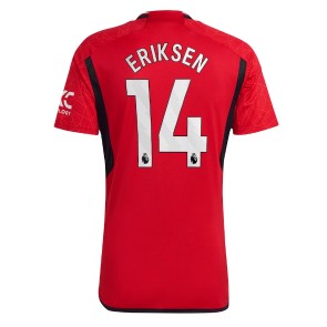 Manchester United Christian Eriksen #14 Domaci Dres 2023-24 Kratak Rukavima